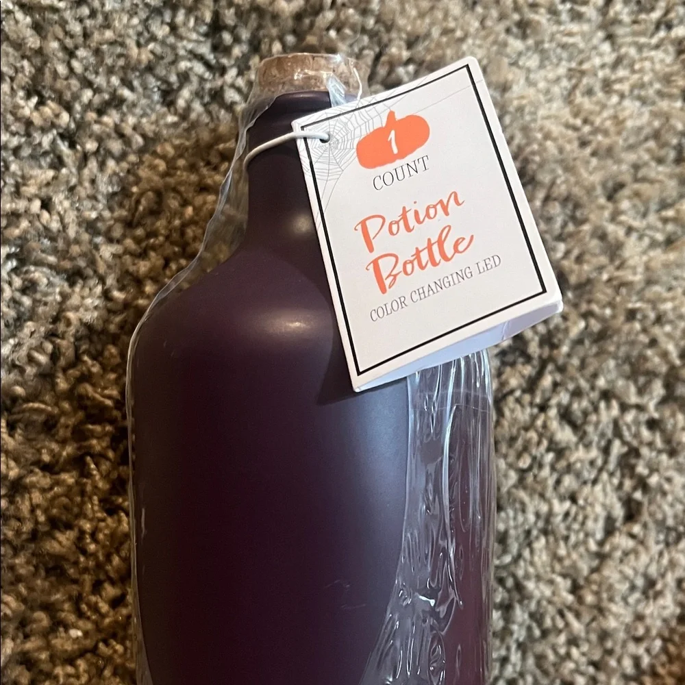 Target Purple Potion Decorative Bottle with Hand Design